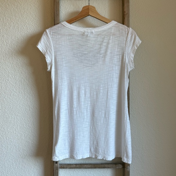 James Perse Casual High Gauge Scoop Neck White T-Shirt sz: 2 - Picture 8 of 10